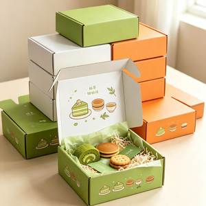 FX Custom Recyclable Corrugated Mailer <b>Box</b> Magnetic Closure Food Grade Packaging Double-Sided Printing for Bakery <b>Cakes</b> for - Product Image 5