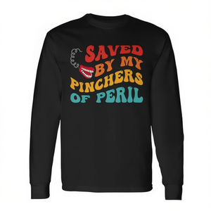 T-shirt vintage à manches longues « Saved By My Pinchers Of Peril » - Product Image 2