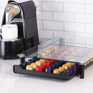 Cajón transparente moderno para cápsulas <span class=keywords><strong>Nespresso</strong></span> de plexiglás, soporte para cápsulas de café, soporte de exhibición, cajón de almacenamiento para cápsulas de café - Product Image 4