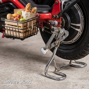 Vélo électrique pour adultes, style cyclomoteur, Scrambler, moteur 750W, batterie 48V 12Ah, phare rétro, siège banquette, pneus 20 pouces, >50 km/h, 80-90 Nm - Product Image 6