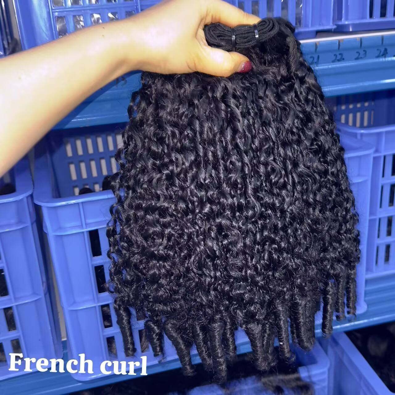 1 ชิ้น ผมลอนสไตล์ฝรั่งเศส