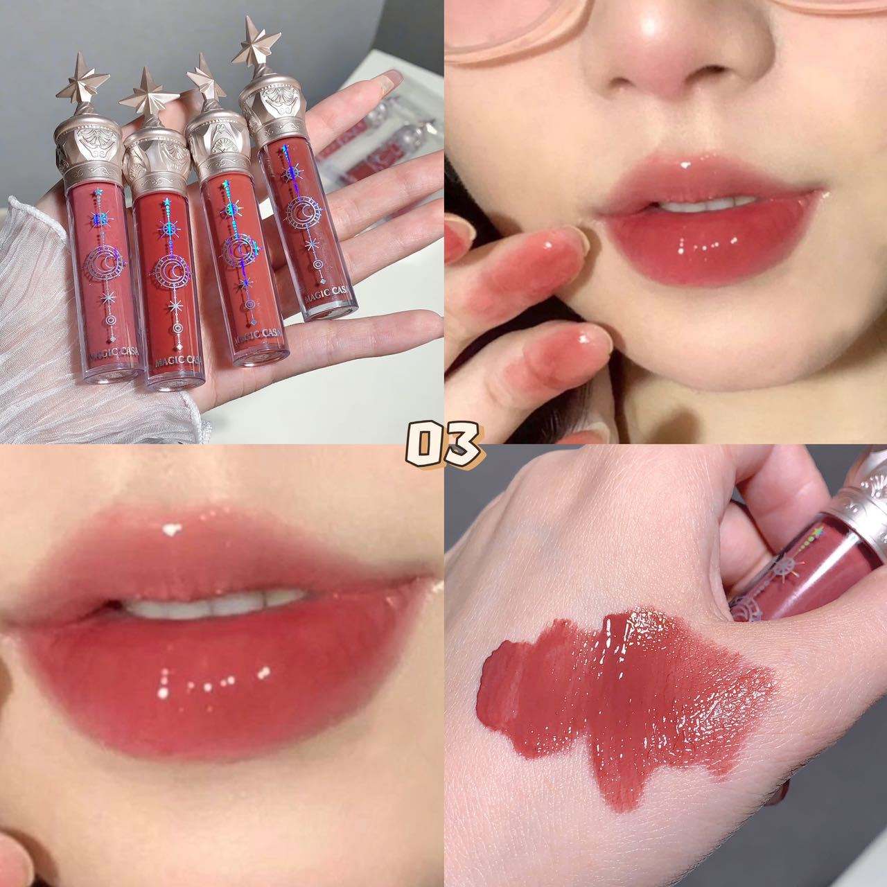 MAGIC CASA Little Star Lip Gloss - Waterproof Liquid Lipstick