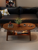 Table basse de salon en bois avec rangement, style antique, taille personnalisable pour hôtel et appartement