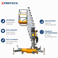 JCPROTECH Élévateur en alliage d'aluminium durable/à colonne unique Élévateur de table de travail 8m/10m/12m