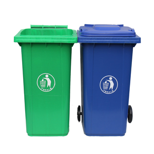 Cubo de basura de plástico <span class=keywords><strong>PP</strong></span> respetuoso con el medio ambiente de 240L, tamaño grande, Cubo de almacenamiento superior abierto para exteriores, cubo de basura y cubos de basura, papelera de reciclaje - Product Image 2