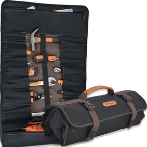Free sample Folding outdoor organizer for men kit hand electrician bag wholesale with pockets small carpenter <b>roll</b> <b>up</b> tool bags - Product Image 5