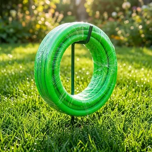 Tuyau de drainage de jardin flexible en HDPE, <span class=keywords><strong>perforé</strong></span> et ondulé, pour le drainage de l'eau des fermes et des aménagements paysagers - Product Image 2