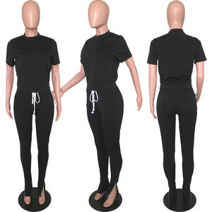 Nuovi arrivi <span class=keywords><strong>vestiti</strong></span> <span class=keywords><strong>donna</strong></span> due pezzi stile caldo <span class=keywords><strong>donna</strong></span> pantaloni a maniche corte Set moda Casual da <span class=keywords><strong>donna</strong></span> - Product Image 5