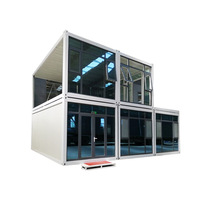 Moderno portátil al aire libre pequeña estructura de acero contenedor Modular Casa Hogar Oficina tienda uso móvil sándwich Panel arquitectura