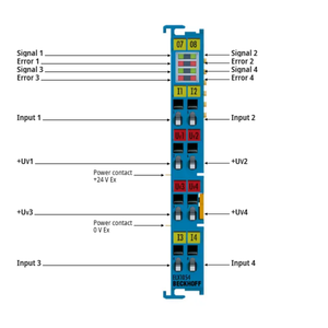 Module d'entrée numérique 4 canaux ELX1054 pour zones dangereuses compatible EtherCAT - Product Image 1