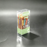 Offre Spéciale – Boîte en plastique pliable personnalisable en matériaux recyclés verts, couleurs CMYK, pour bâtonnets de friandises pour chats et aliments lyophilisés pour animaux de compagnie