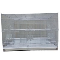 Cage pour animaux de compagnie de forme carrée, à suspendre, pliable et facile à transporter, idéale pour les perroquets