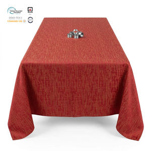 Nappe Ronde Jacquard Damassé Blanche Premium 120 Pouces Lavable Imperméable Écologique en Polyester pour Usage Hôtelier (Vente en Gros) - Product Image 1