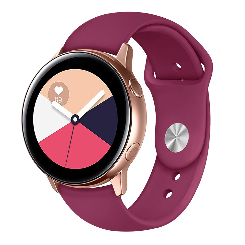 For Samsung Galaxy Watch Bands Watch3 Active Active2 Gear Sport Gear S3 Gear S2 Silicone Rubber Watch Straps Watchband 20mm 22mm