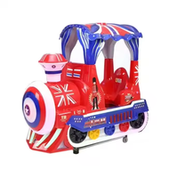 Game Center Machine de jeu d'arcade à pièces pour enfants Machine de jeux d'amusement à bascule pour enfants Écran MP5 Cartoon Train Kiddie Ride