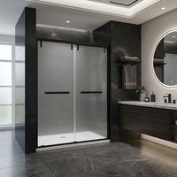 Cabine de douche intégrée avec fonction vapeur, en verre trempé, pour spa à domicile et zone de détente