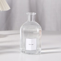 Bouteilles de parfum de salle de diffuseur de roseau de luxe personnalisées et transparentes de 250ml en verre