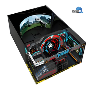 没入型3Dネイキッドレール屋内オービットシネマテーマパークモーションシミュレーションカーアークスクリーン無料メガネ付き - Product Image 6