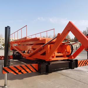 Plateforme hydraulique montée sur véhicule à hauteur de levage réglable avec machine de formage de tuiles pour la construction de toitures métalliques - Product Image 4