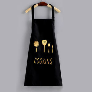 Delantal de algodón orgánico de sarga barato al por mayor para cocinar impresión personalizada - Product Image 2