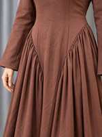 EVE017 Robe de style basique élégante à ourlet large, vêtements musulmans islamiques haut de gamme, hijabs, style décontracté pour tous les jours