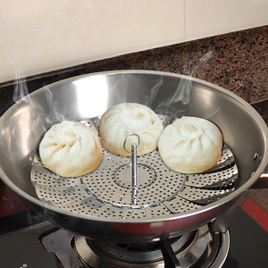 Panier <span class=keywords><strong>vapeur</strong></span> pliable en acier inoxydable pour la cuisson des aliments, outil de cuisine extensible en maille pour légumes - Product Image 2