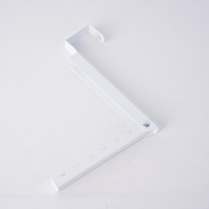 Tendedero de ropa plegable sobre la <span class=keywords><strong>puerta</strong></span>, soporte para colgar abrigos para uso <span class=keywords><strong>en</strong></span> interiores para cocina y baño, disponible <span class=keywords><strong>en</strong></span> blanco y negro - Product Image 4