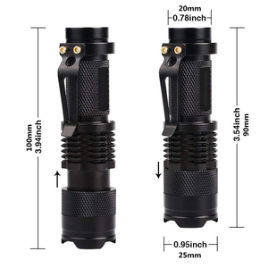 Lampe torche LED à lumière rouge OEM SK68 620nm Mini lampe torche rouge zoomable pour la chasse d'observation nocturne (AA/14500) - Product Image 3