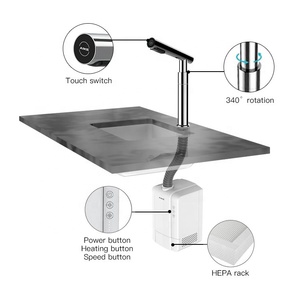 AK7172 Moderno Rubinetto da Cucina in Acciaio Inox 304 a Rapida Asciugatura, Rotante con Controllo Touch Intelligente per Asciugare Ogni Tipo di Oggetto - Product Image 6