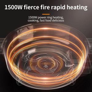 Multifunctional Round <b>Electric</b> Pot 220V Stainless Steel Heating For Cooking Stewing Frying Boiling - Product Image 5