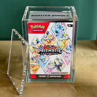 Présentoirs en acrylique transparent, lot de 6, pour Booster 151, Boîte de collection, Boîte magnétique Prismatic Evolution, American