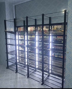 Thương Mại Nhiệm Vụ Nặng Nề Tủ Lạnh Dây Kệ Thép Carbon Thấp Đi Bộ Trong Mát Kệ Nhà Máy-Ban Xuất Tủ Lạnh Kim Loại Giá - Product Image 1