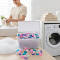 Offre Spéciale : Capsules de lessive jetables 5-en-1 de 8g, parfum floral, avec film hydrosoluble pour le lavage en machine des vêtements