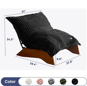 Modern 3-Position <b>Bean</b> <b>Bag</b> Chair with Removable Cover Fabric Leisure Chair for Living Room Villa Outdoor Use Soft Design - Product Image 2