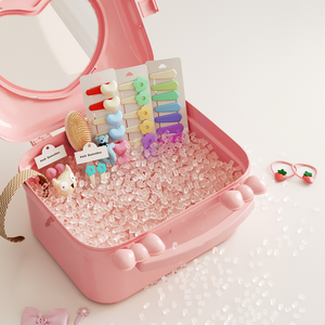 Thân Thiện Với Môi <span class=keywords><strong>PP</strong></span> + Vật Liệu Vật Nuôi Hộp Nhựa Trẻ Em & Teen Lưu Trữ Container Văn Phòng Phẩm, Phụ Kiện Tóc Lưu Trữ Hộp Thùng - Product Image 5