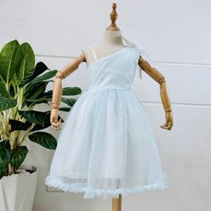 ODM Supply Robe de princesse courte et élégante à épaules dénudées pour les filles Robe de fête d'anniversaire formelle mignonne pour les enfants - Product Image 6