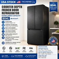 Refrigerador Ultra Grande 804L, 110V 60Hz, Refrigerador Francés de Tres Puertas, Sin Escarcha, Inverter, para América del Norte y Latinoamérica, Venta al Por Mayor, UL
