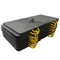 Tapis d'excavatrice durable en UHMWPE HDPE, plaque antidérapante, base de la découpe personnalisée pour l'équipement à usage intensif, support PE