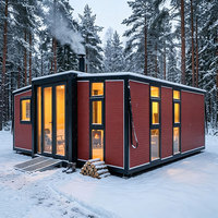 Maison conteneur en acier pliable et extensible de 1 à 3 chambres, cuisine et salle de bain amovibles - Maison moderne, bureau, villa, supermarché, école