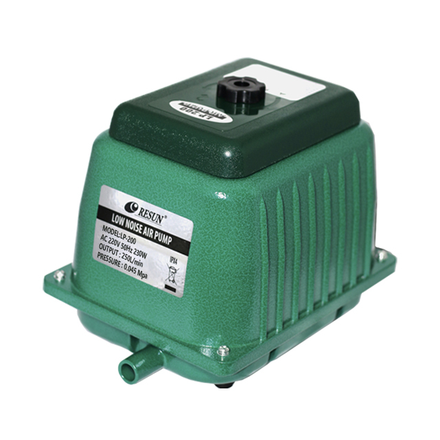 Resun High Quality LP200 Superpower Air Pump 230W 0.045Mpa 250L/min 4.0m for Aquarium Fish Pond Tank Low Noise & Metal Material