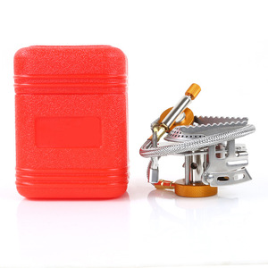 Portable Outdoor Camping <b>Stove</b> Windproof Electronic Ignition Silver 1-2 Person High Altitude Use - Product Image 5