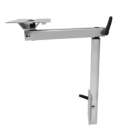 Cadre de pied de table en alliage d'aluminium à rotation monobloc pour caravanes ou camping-cars