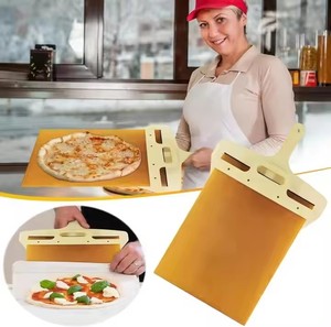 Nueva Paleta <span class=keywords><strong>de</strong></span> Pizza Mágica Premium Antiadherente Más Vendida, <span class=keywords><strong>Pala</strong></span> Deslizante <span class=keywords><strong>de</strong></span> Madera para Transferir Pizza con Mango - Product Image 5