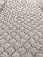 Nouveauté MCM Luxury Shellwave Stone Cladding, panneau mural souple texturé unique et flexible pour la décoration murale intérieure