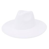 Vente en gros de chapeaux Fedora vintage classiques à large bord de 10 cm en feutre de laine synthétique pour hommes et femmes, chapeau Panama