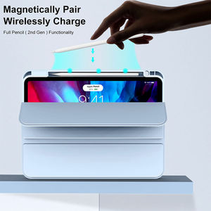 2025 fixation magnétique mince support à trois volets intelligent nouveau bébé peau sentiment tablette étui pour Apple <span class=keywords><strong>Ipad</strong></span> avec porte-crayon - Product Image 3