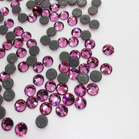 Perles de strass en cristal thermocollantes de haute qualité, découpées à la machine, écologiques, à dos plat, pour nail art, sacs, chaussures et vêtements, tailles 3mm/5mm