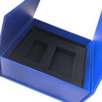 Caja de Regalo de Cartón Rígido de Doble Apertura con Solapa Biodegradable de Lujo Personalizada, con Cierre Magnético Lateral de Dos Piezas para Almacenamiento de Velas