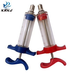 CETTIA KD303 Tige en acier inoxydable plastique vétérinaire Tpx/pc 10ml Luer Lock Seringue Pistolet pour cochon <span class=keywords><strong>50cc</strong></span> Injection - Product Image 3