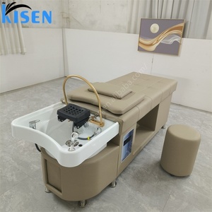 KISEN Cama de Spa Japonesa Moderna y Lujosa para Salones, con Plomería, para Lavado de Cabello y Masajes, Diseño Ergonómico para Belleza - Product Image 3